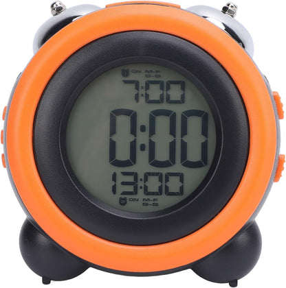 Ymiko Vibrating Alarm Clock Portable Digital Alarm Clock with LED Display for Heavy Sleepers