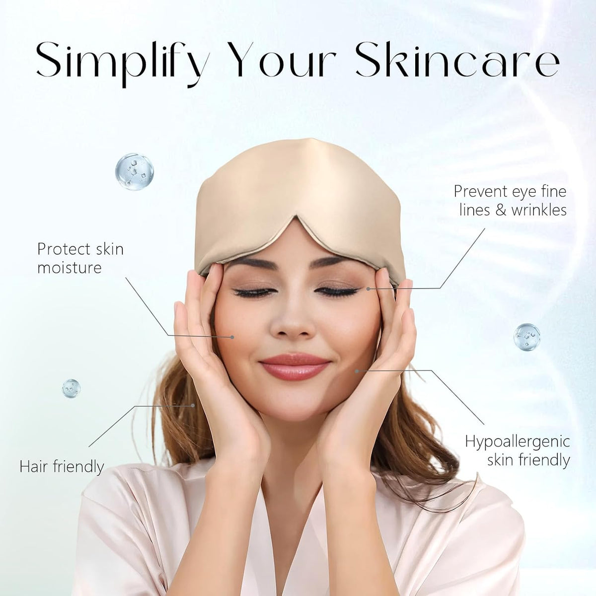 ZIMASILK 22 Momme 100% Mulberry Silk Sleep Mask - Full Silk Filled