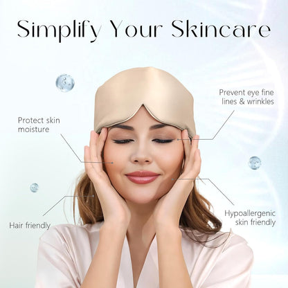 ZIMASILK 22 Momme 100% Mulberry Silk Sleep Mask - Full Silk Filled