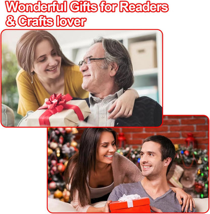 630nm Red Neck Reading Light - Zero Blue Light, Rechargeable Dimmable Portable LED Red Neck Book Lamp for Reading, Crafts, Knitting, Crochet at Night, Ideal Gift for Readers and Craft Lovers