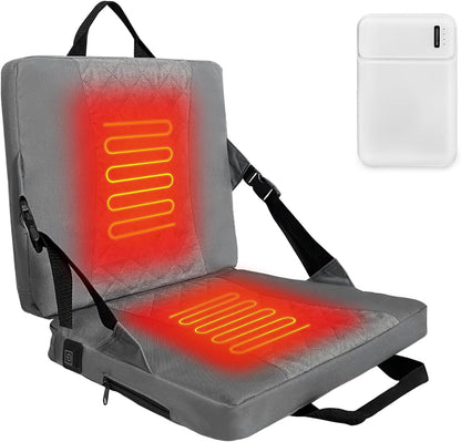 Heated Seat Cushion,Foldable Stadium Seats for Bleachers,Portable Seat Pad,USB Powered Great for Outdoor Sports,Camping,Concerts