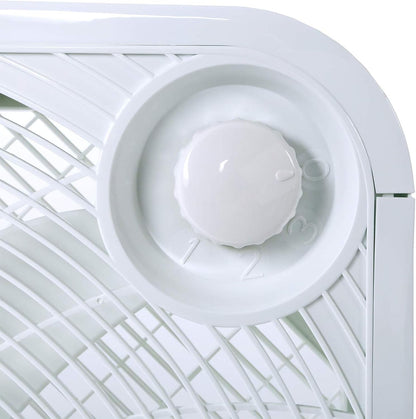 Hurricane Classic Floor Box Fan with 3 Speed Settings, Black - 20in
