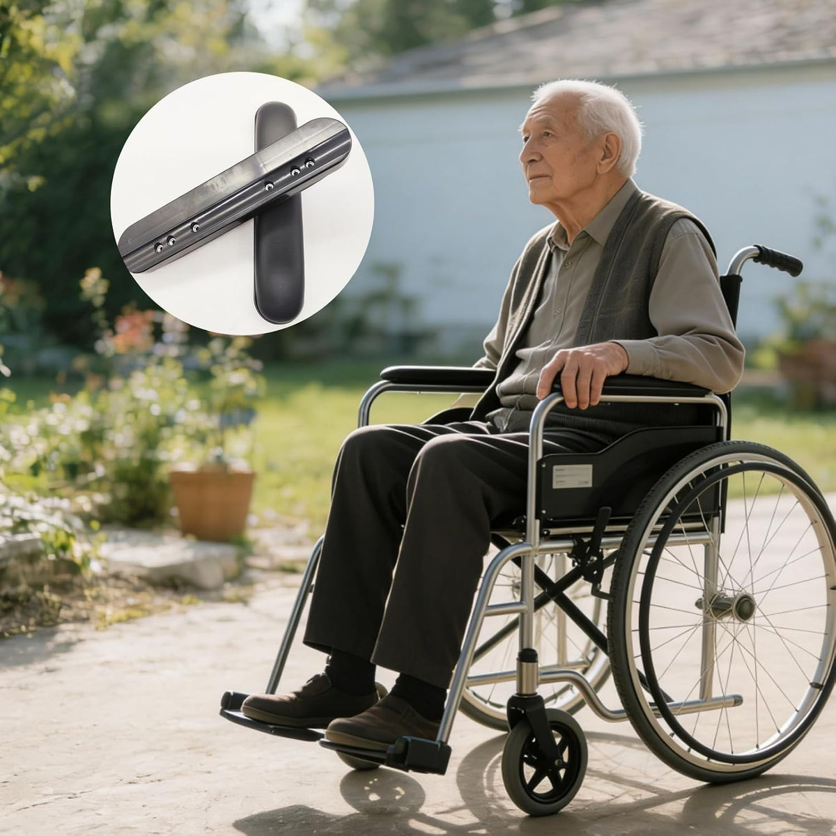 Covzoe 4 Pack Wheelchair Armrest Pads, 10-1/4" Long Wheelchair Arm Cushion