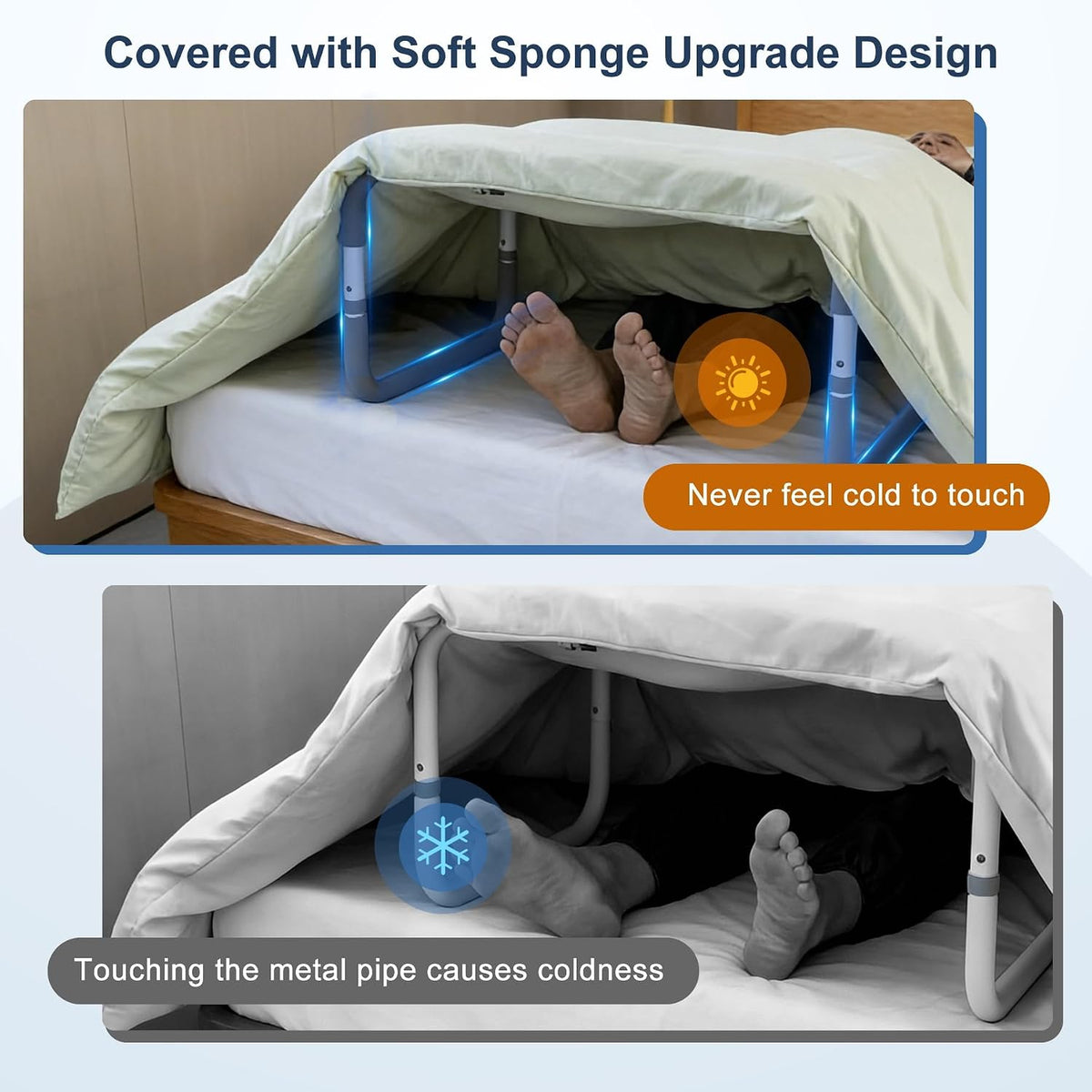 Blanket Lifter,Adjustable Height Blanket Lift Bar,Dual Anti-Slip Design