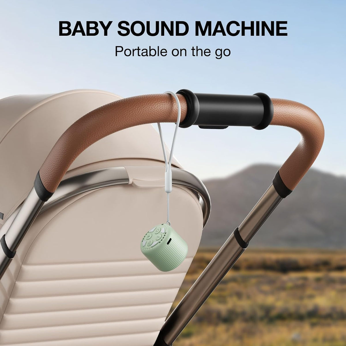 Portable Sound Machine for Baby Adults,LEICEX Travel Sound Machine,15 Non-Looping Sound Timer and Memory Play, Mini White Noise Machine for Sleeping Office Privacy Travel Gift