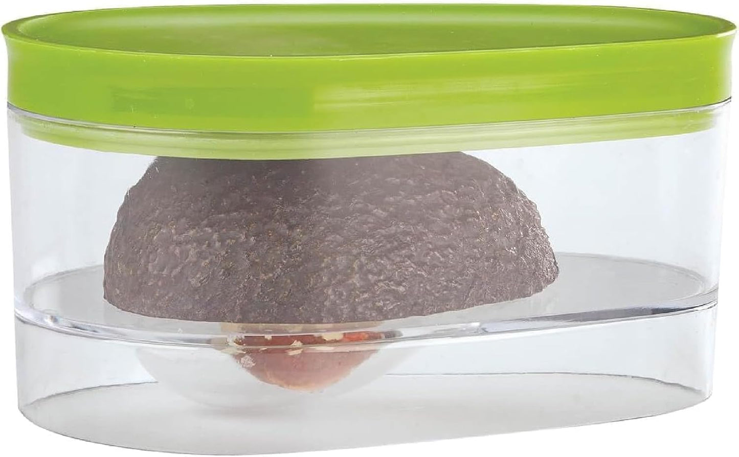 Kitchen Discovery Avocado Holder- Airtight, No Mess Avocado Storage Box- Keeps Your Avocados Fresh Up To 3 Days Preserves Flavor, Texture, and Freshness | and Green - Say Goodbye to Plastic Waste