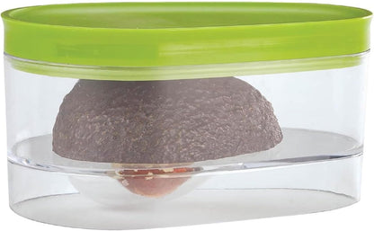 Kitchen Discovery Avocado Holder- Airtight, No Mess Avocado Storage Box- Keeps Your Avocados Fresh Up To 3 Days Preserves Flavor, Texture, and Freshness | and Green - Say Goodbye to Plastic Waste
