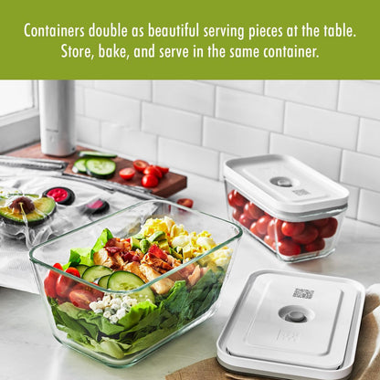 For food to stay fresh up to 5X longer, pump required (not included).