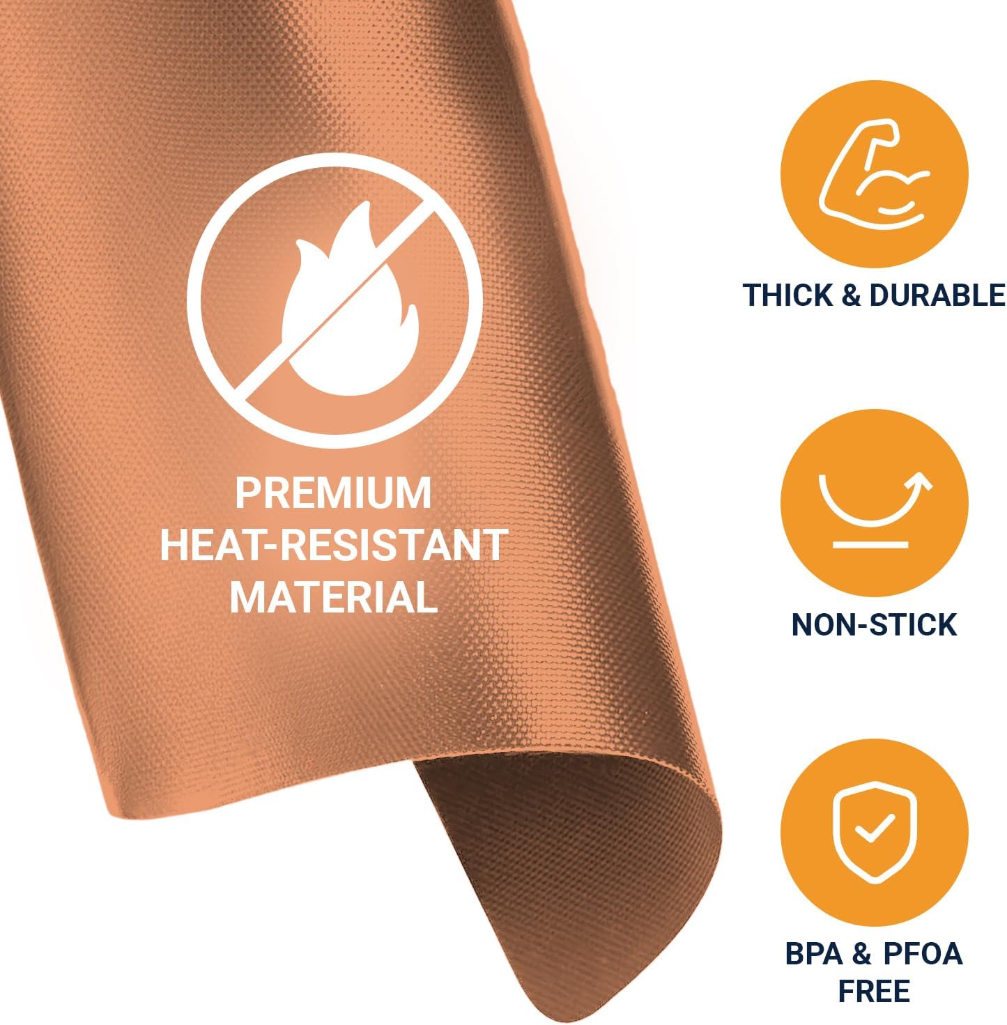 Toaster Oven Liners for Bottom of Oven (4 Pack) Reusable Non-Stick Heat Resistant Toaster Liners, Compatible with Breville, Cuisinart, Black & Decker, Dash, and More - Air Fryer Liners 12"x12" (Black)