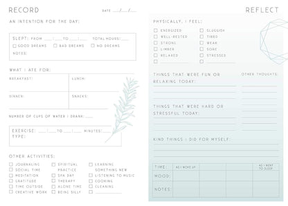 Self-Care: A Day and Night Reflection Journal (Inner World)