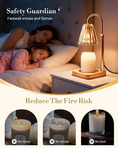 Marycele Candle Warmer Lamp with Timer, Vintage Home Decor, Gifts for Women