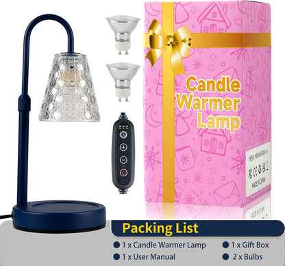 Candle Warmer Lamp with Timer Dimmable, Wax Melt Warmer, Black