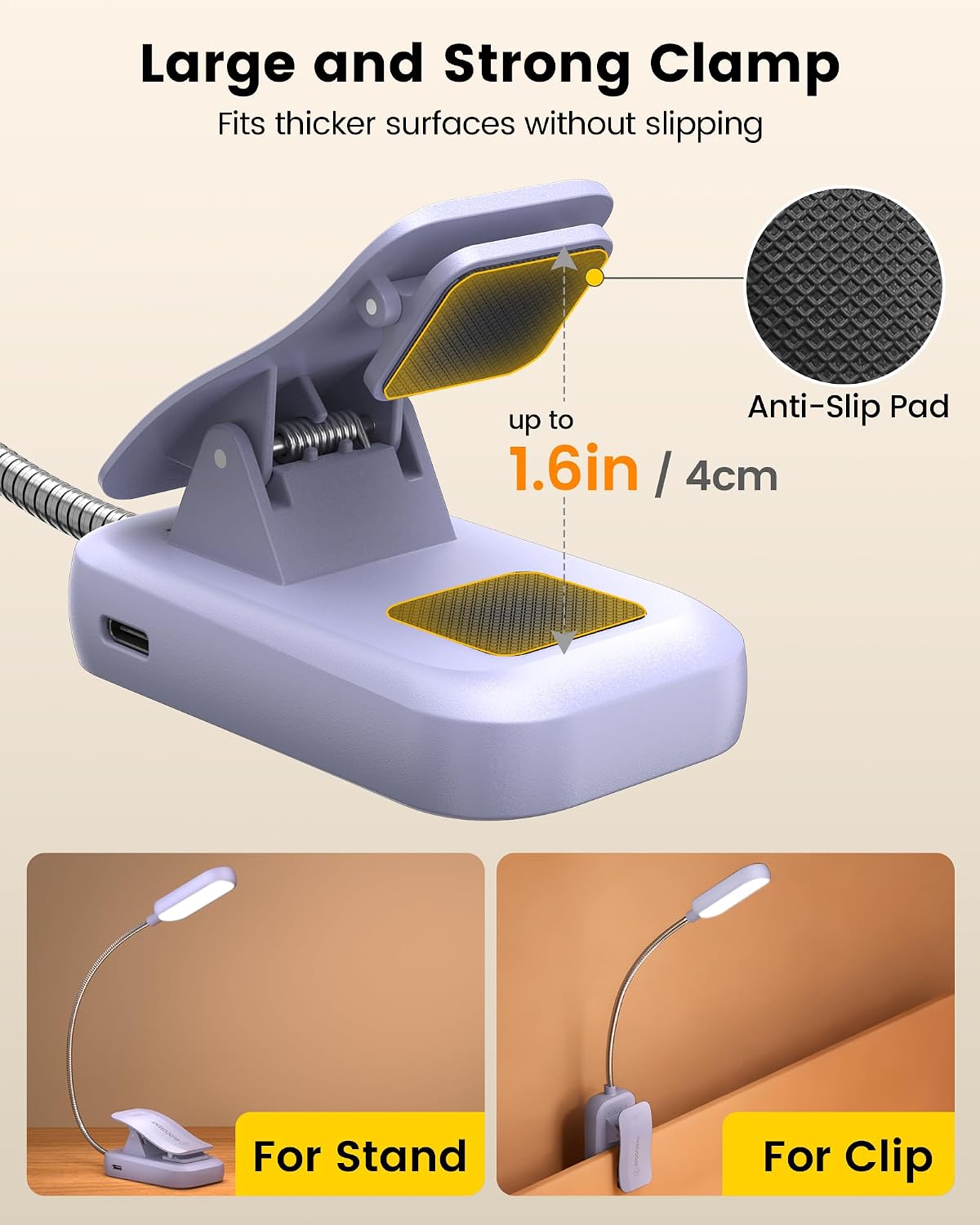 Glocusent 13 LED Book Lights for Reading at Night, Gifts for Book Lovers