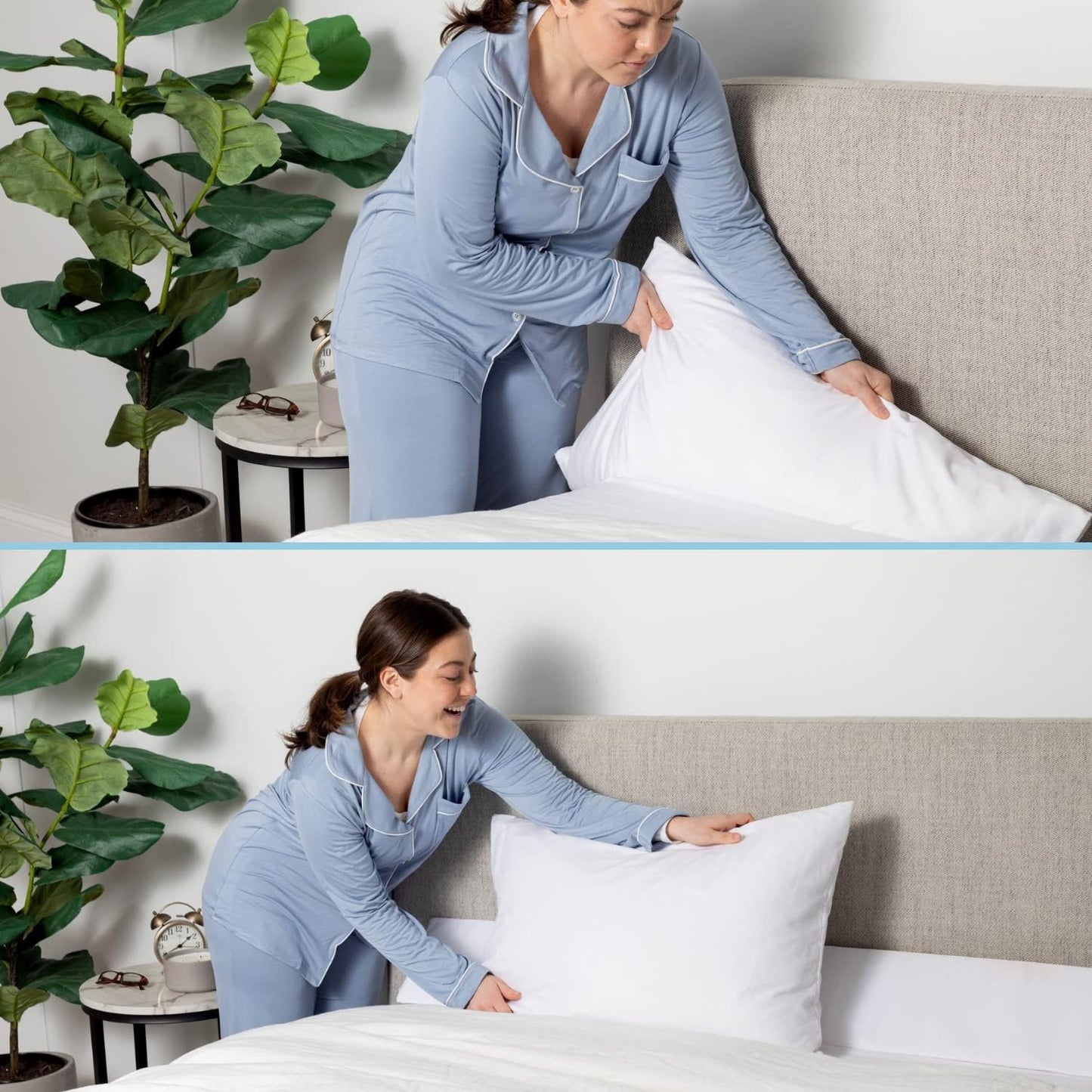 SnugStop The Original Bed Wedge | Gap Filler Between Your Headboard and Mattress | Triangle Pillow Wedge | Bed Filler Wedge | Gap Headboard Filler | Gap Bed Stoppers | Don't Lose Your Pillow(King)
