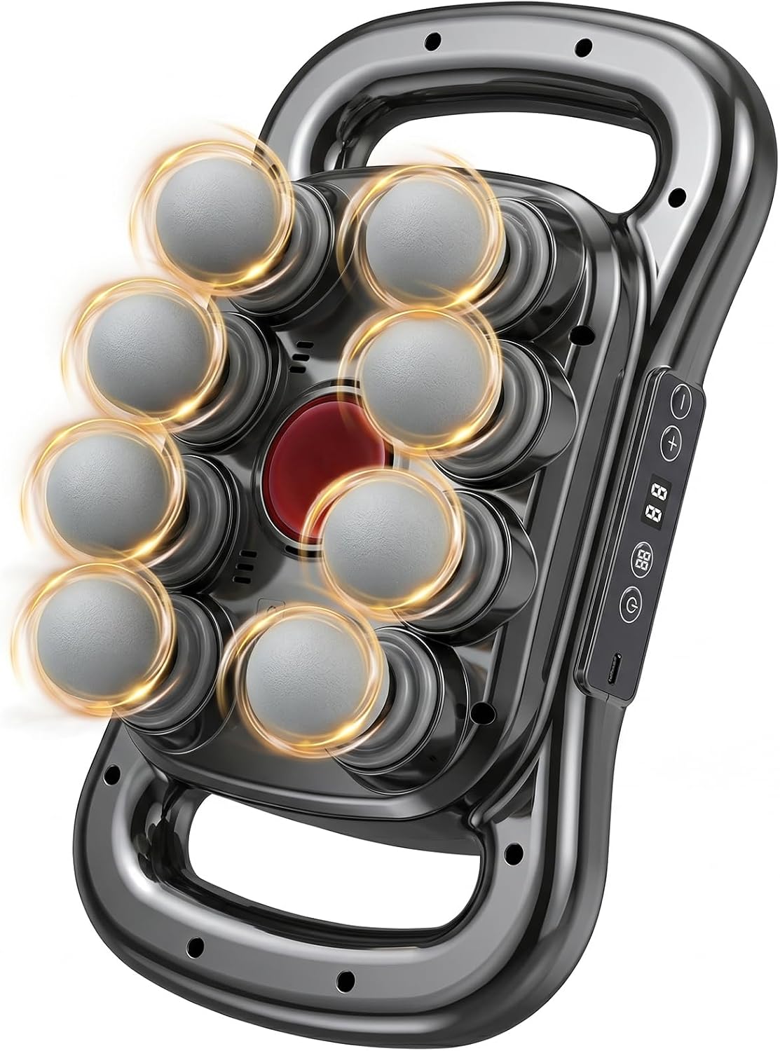 42Head Massage Gun Pain Relief Deep Tissue,Percussion Back Massager | 9 Modes & 9 Intensities, red light therapy, heat back massager, quite, muslce massager, for Back Neck Shoulder Legs