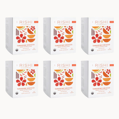 Rishi Tea Tangerine Hibiscus Organic Herbal Tea Bags, Caffeine Free