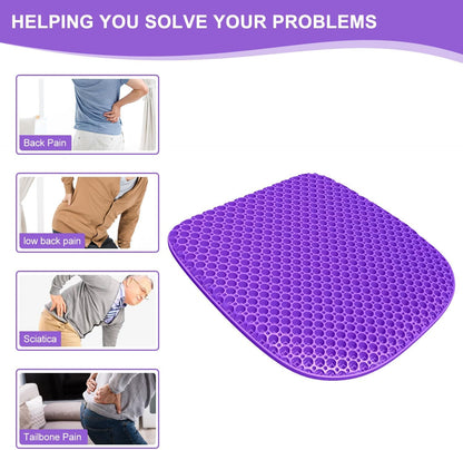 Gel Seat Cushion for Long Sitting Seat Pad For Car Office Chair Wheelchair