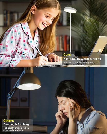 long-stars Red Light Reading Lamp for Sleep, Book Light for Bed Reading with 625nm Blue-Free Night Light, 2 Color Mode & Timer, 2000mah Rechargeable Clip on Lamp for Headboard, Desk, Studying