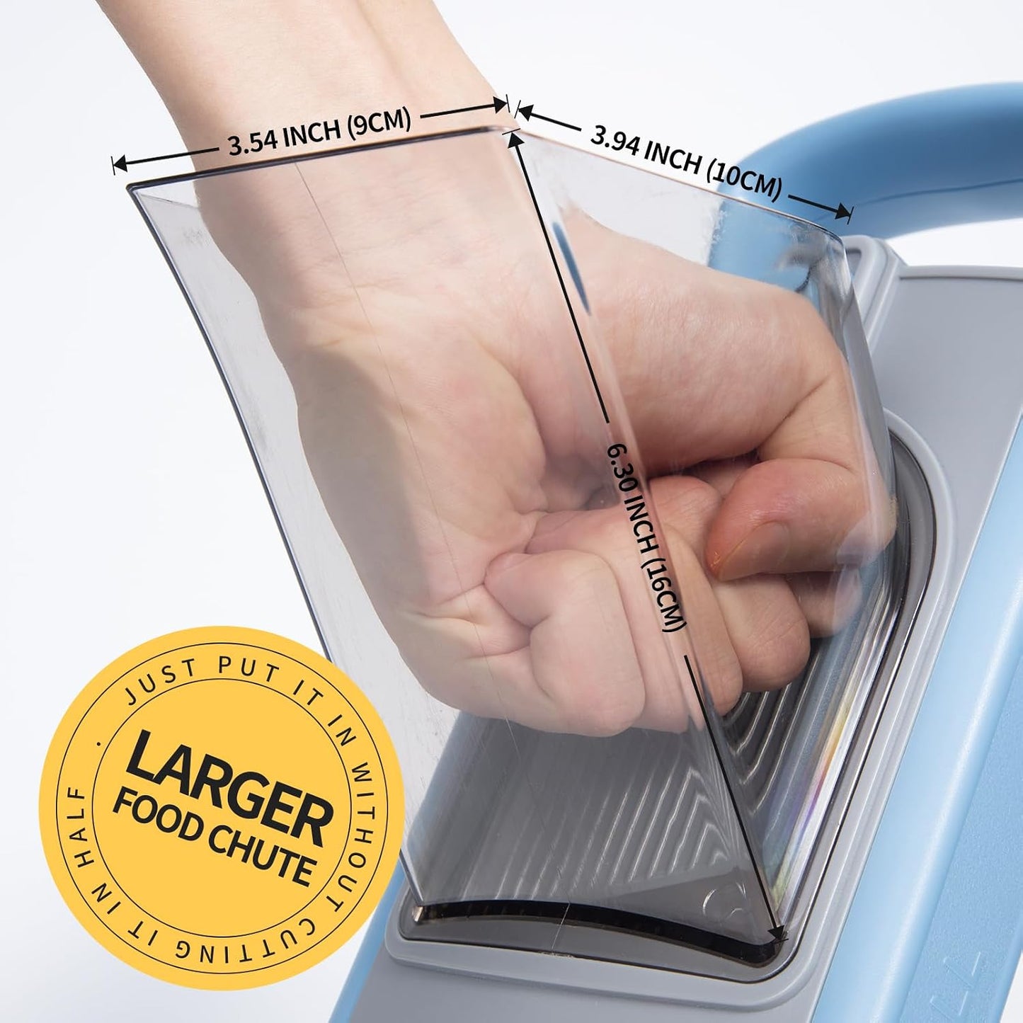 Safe Mandoline Slicer for Kitchen, Potato Slicer for Chips,Vegetable Cutter | Potato Slicer for Chips, 6 in 1 Vegetable slicer with Thickness Adjuster, Faster Kitchen Slicer for Meal Prep (Only Slice)