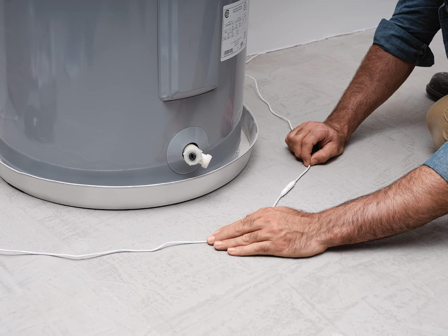 Moen 920-005 Flo Smart Water Leak Detector, White, 3-Pack