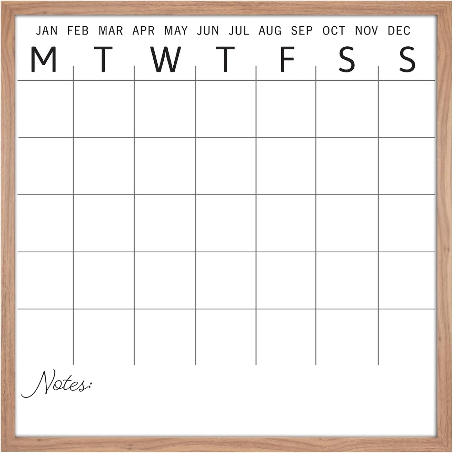 MCS Dry Erase Weekly Meal Planner Black Framed Calander Whiteboard, 11x24 | Dry Erase Weekly Meal Planner Black Framed Calander Whiteboard Frame, 11x24 Inch