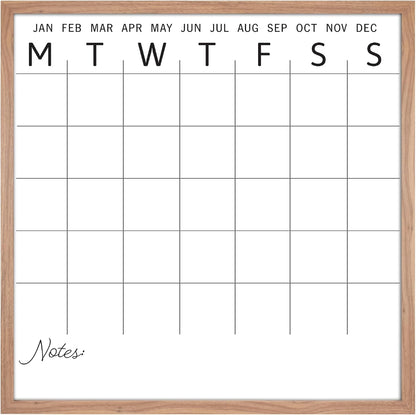 MCS Dry Erase Weekly Meal Planner Black Framed Calander Whiteboard, 11x24 | Dry Erase Weekly Meal Planner Black Framed Calander Whiteboard Frame, 11x24 Inch