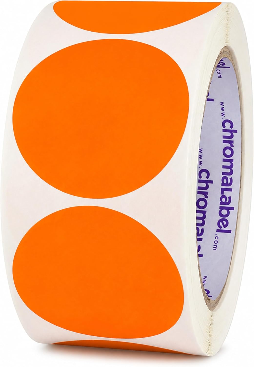 Fluorescent Green Dot Stickers, 2 Inch, 500/Roll | Writable Matte Paper Circle Stickers for Inventory, Classrooms, Offices, Retail, and Color Coding. Made in USA