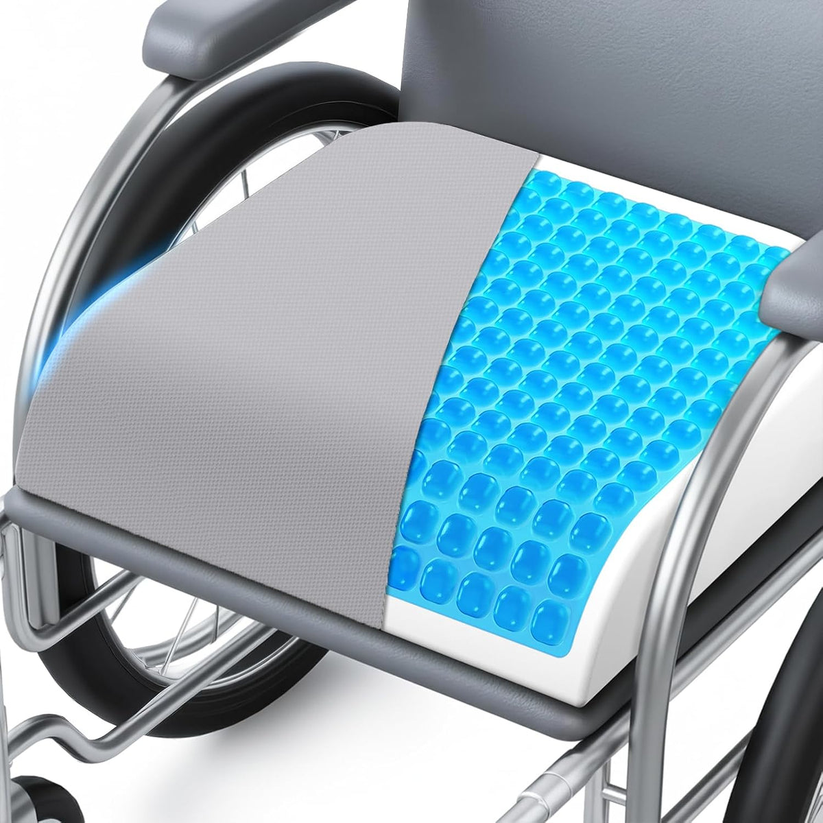 Wheelchair Seat Cushion Cooling Gel Memory Foam Chair Cushion