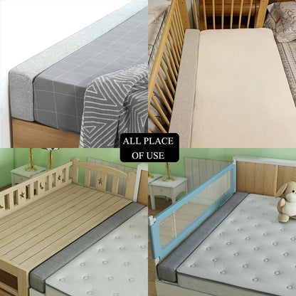 SAMTY Bed Gap Filler for headboard Space Gap Filler Bolster Stopper 54x6x4 | Full Bed, Closes Gaps Between Headboard And Mattress With Supportive Foam And Removable Washable Linen Cover