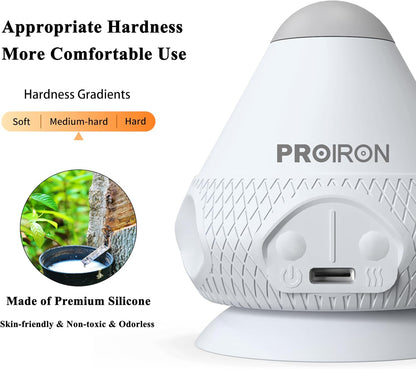 PROIRON Mountable Massage Ball with Suction Cup Pinpoint Deep Tissue Muscle Knot & Sore Relief, Vibration & Heating Trigger Point Massage Tool for Back Neck, Self-Massage Tool