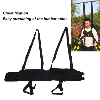 Selaqui Home Use Back Traction Stretcher Lumbar Belt, Spinal Decompression, Spinal Decompression Harness Back, for Muscle Spasms, Lumbar Disc Herniation