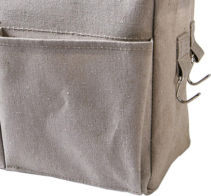 Bedside Caddy Hanging Bed Organizer Storage Bag Pocket for Dorm Rooms Bed Rails Nightstand Hanging Bag Cotton Linen Bedside Storage Pocket Organizer Basket for Bunk Bed Dorm Rooms(Grey)