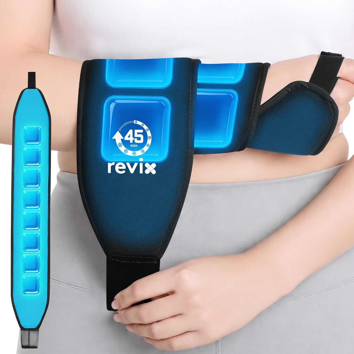 REVIX 45-Min Long-Lasting Wrist Ice Pack for Carpal Tunnel Relief