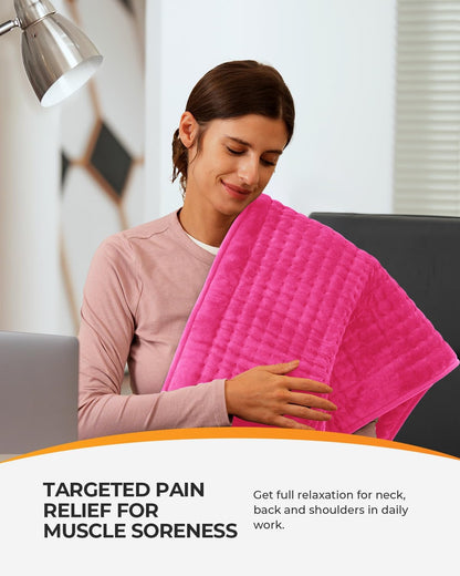 CooCoCo FSA Eligible HSA Hip Heating Pad for Hip and Sciatica Pain Relief | Heated hip brace, 6 heat levels, 4 timers, adjustable wearable fit, soft plush lining for hip, thigh, buttock and lower back