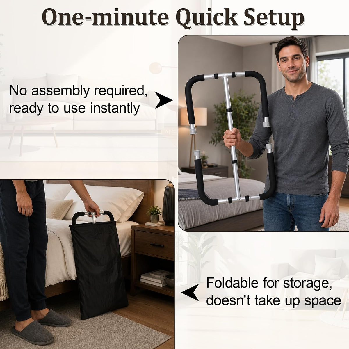 Blanket Lifter for Foot of Bed, 28"-34" Height Adjustable Blanket Lifter