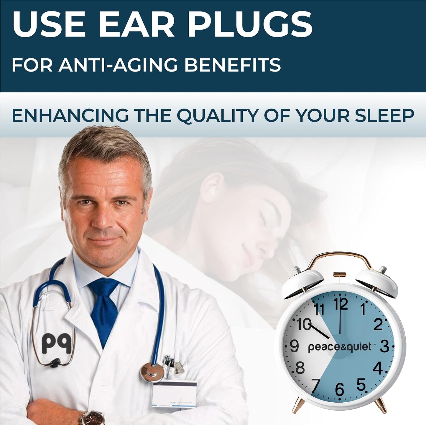 PQ Wax Ear Plugs for Sleep - 6 Silicone Wax Earplugs for Sleeping and Swimming - Gel Ear Plugs for Noise Cancelling, Ear Protection - Sleeping Earplugs with Sound Blocking 32 Db (6-Pillows). Beige