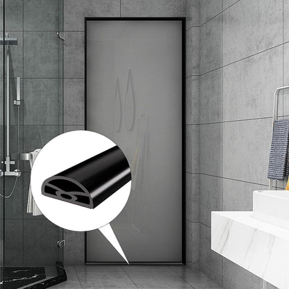 39” Transparent Shower Threshold Water Dam Stopper for Dry Wet Separation | Self Adhesive Collapsible Walk in Shower Splash Guard Seal Strip,Silicone Sink Edge Water Barrier for Bathroom,Kitchen
