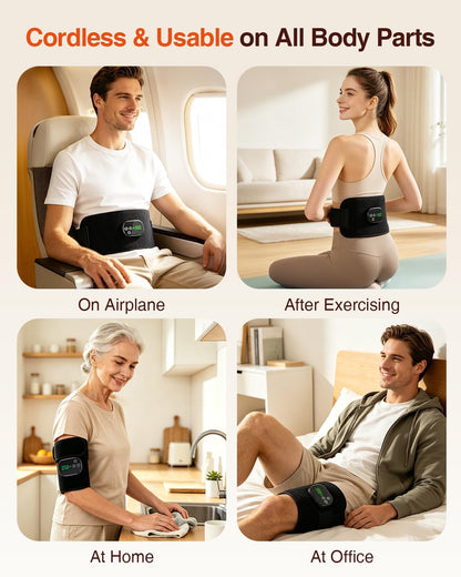 YUHUO Cordless Heating Pad for Back, 660nm 850nm LED for Waist Knee Elbow