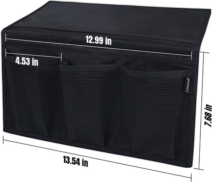 Gloppie Bedside Caddy with Pockets - Table Nightstand & Loft-Bed Organizer - Desk Storage & Hanging Organizer for Dorm