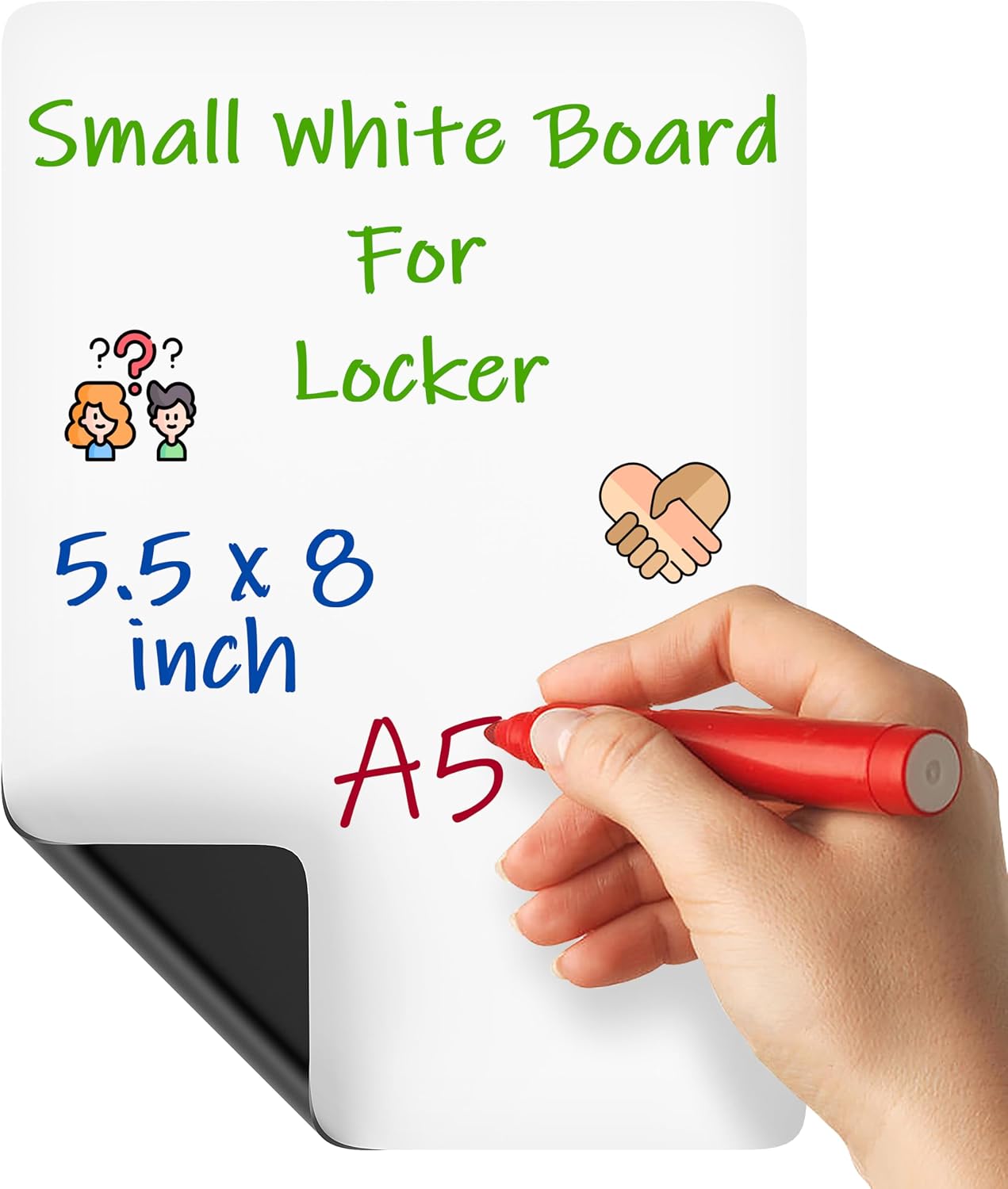 Dry Erase Small Magnetic to Do List White Board for Fridge A5 - Lined Dry Erase Todo List for Refrigerator - Daily Magnetic Planner - Mini Whiteboard Checklist - Magnet Task List White Board