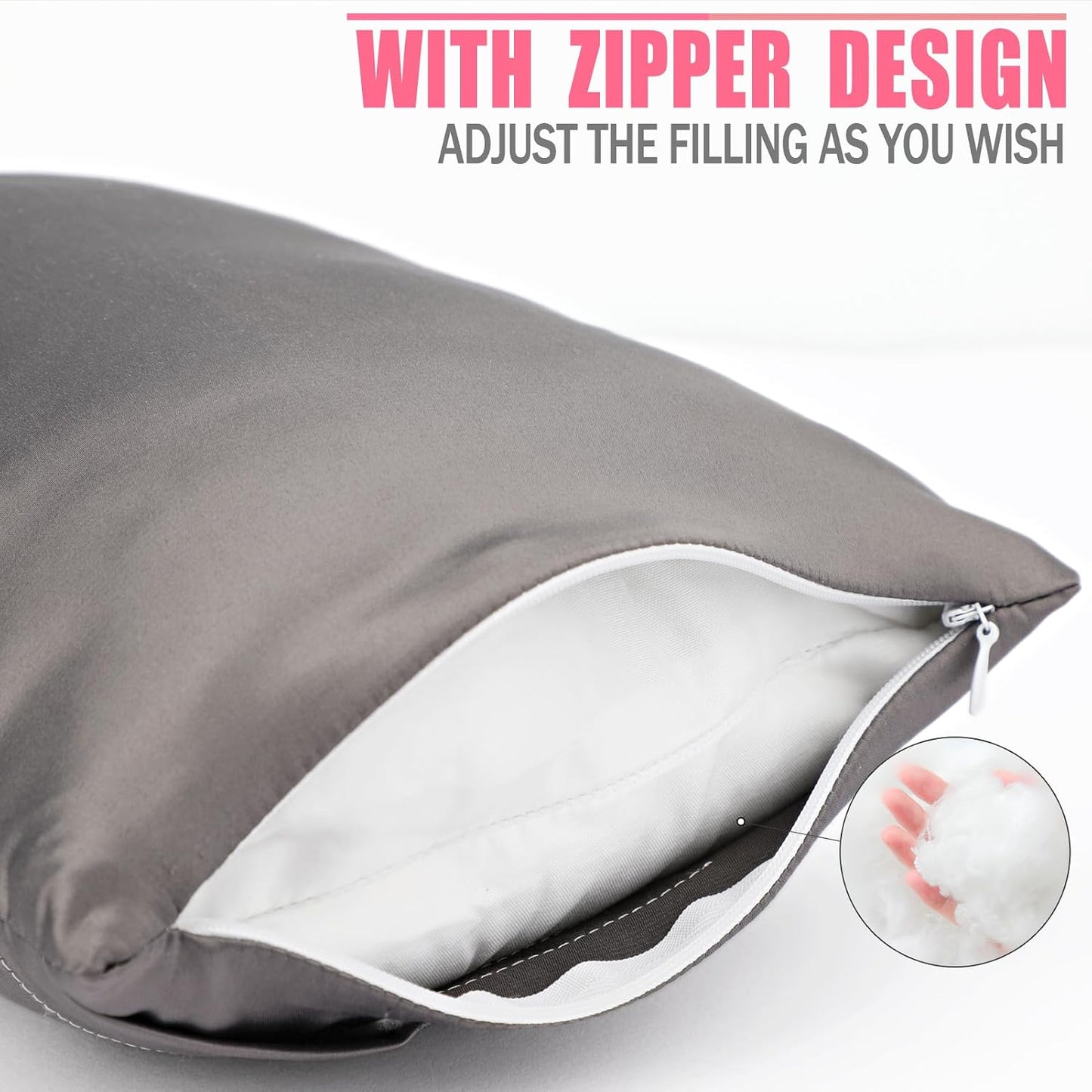Small Neck Pillow for Recliner Chair Neck Support Pillows Pain Relief Plump Adjustable Filling Nap Airplane Sleeping Little Cushion Minky Dot Dark Gray