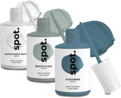 spot. Touch-Up Paint | Matte Finish for Cabinets, Walls, Doors & Furniture | Multi-Tone Beige Repair Kit | Quick-Dry, Self-Priming, Low-Odor, Eco-Friendly | No-Sanding or Primer Needed | 3 Pack