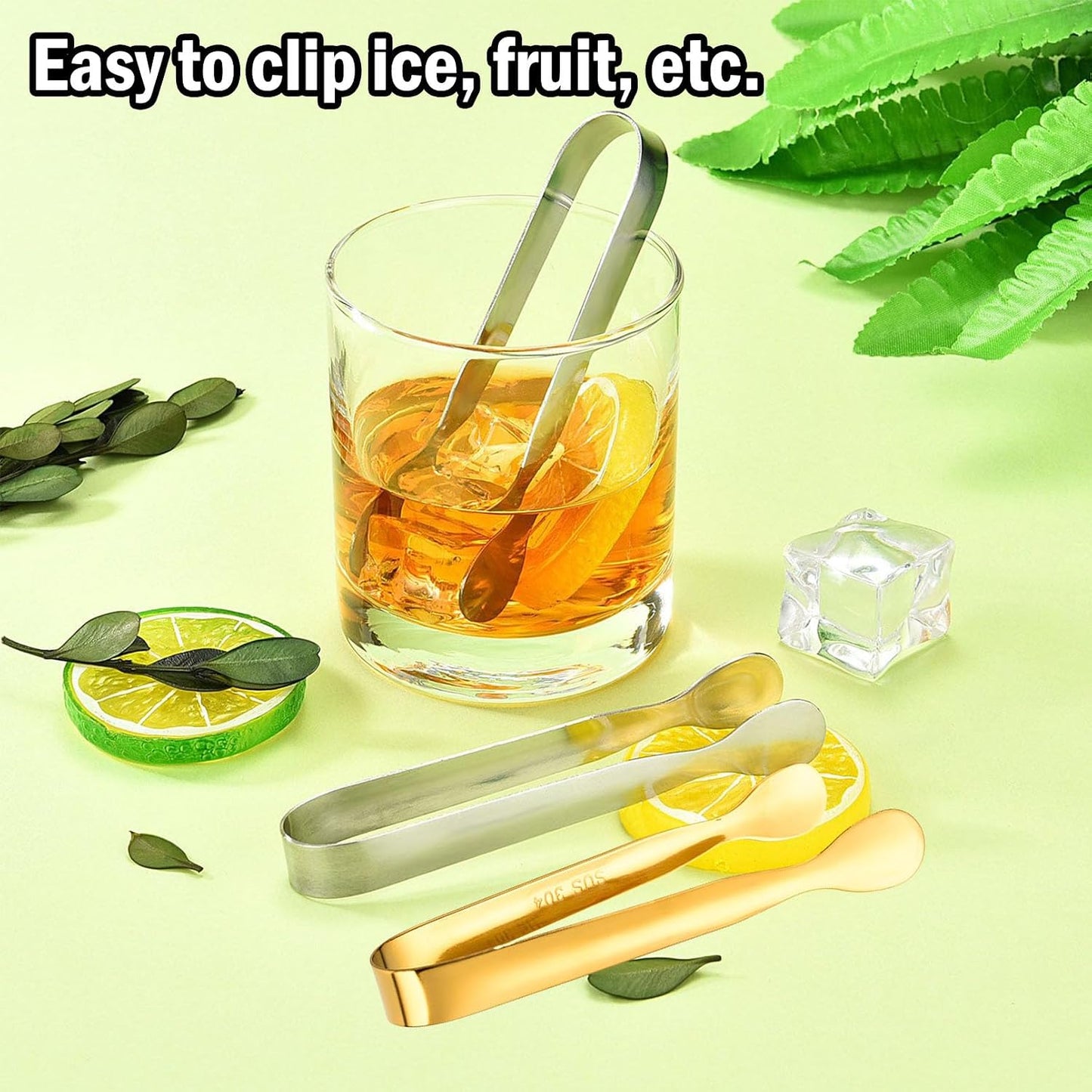 12Pcs Mini Serving Tongs,4.3"Stainless Steel Small Appetizer Tongs | Ice Tongs Sugar Tongs Mini Tongs for Appetizers Desserts Ice Bucket,Tea Party,Coffee Bar (Gold)