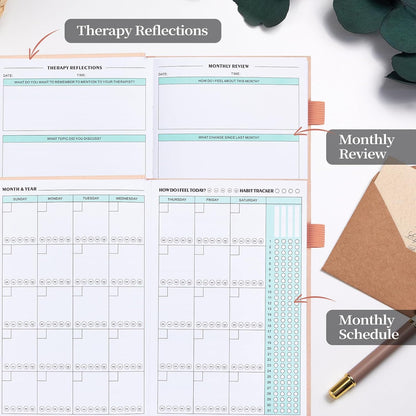 5 MINUTES A DAY Mental Health Journal, 91-Day Guided Journal, Beige