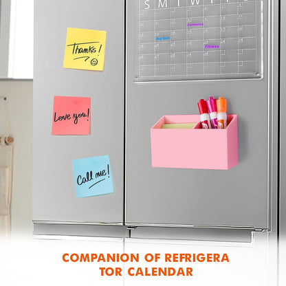 BEYGORM Magnetic Dry Erase Marker Holder for Whiteboard & Refrigerator | Non-slip Acrylic Pen Holder for Classroom, Fridge Magnet, Locker Organizer Accessories, Teacher & School Supplies(Black)