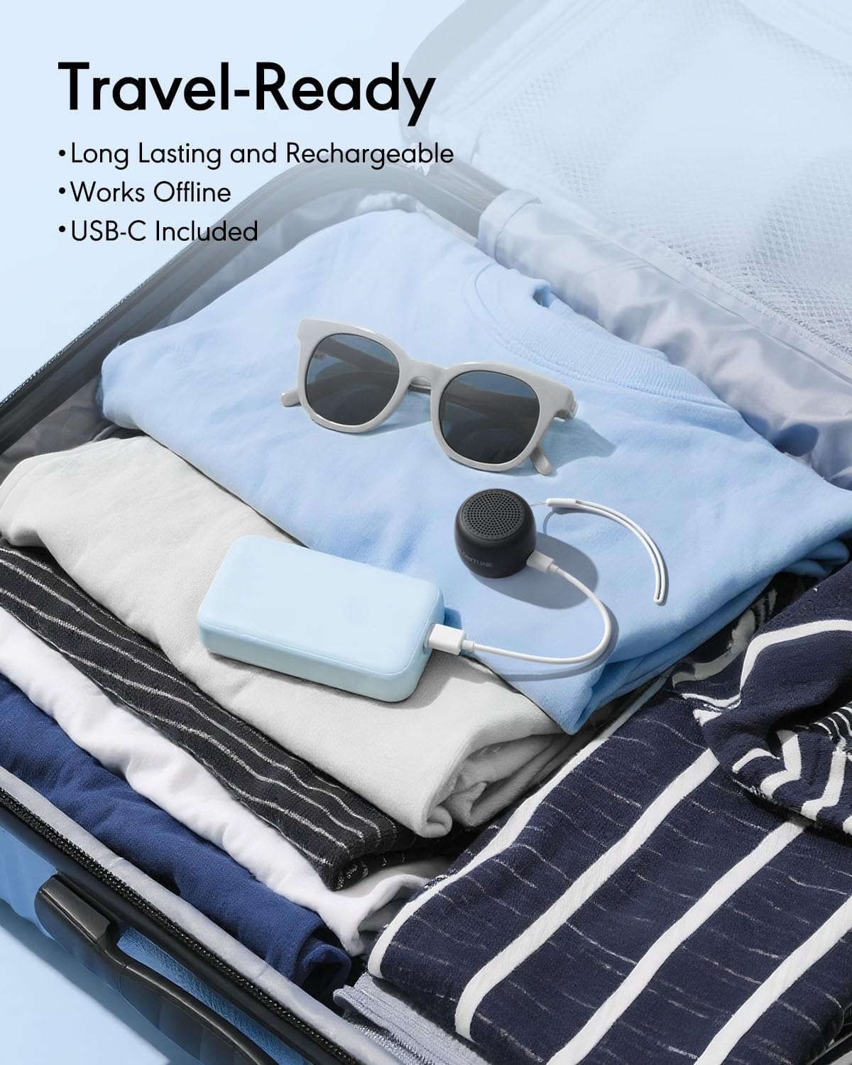 FLOWTUNE Sound Machine White Noise Machine for Baby Adults, 18 Non-looping Sounds, Timer, Memory Function, Portable Sleep Sound Therapy Gift (White)