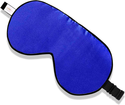 ZIMASILK Adjustable 100% Mulberry Silk Sleep Mask | Super-Smooth Soft Natural Silk Eye Mask for Sleep, Travel, Multiple Color Options ( Navy Blue )