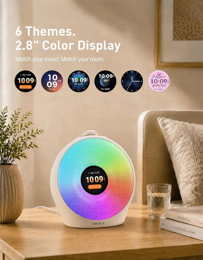 Dekala Sunrise Alarm Clock with Pulse Wake, 7-Day Programmable 4 Loud Alarm