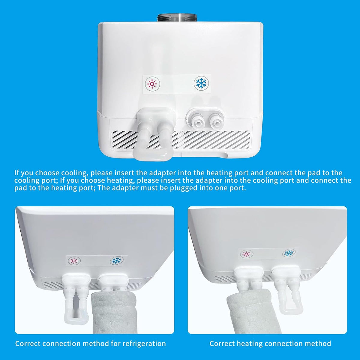 Upgraded Version Water-Cooled Bed Cooling System - Elegant & Compact Bed Cooler for Hot Sleepers, Deep, Restorative Sleep - Dual-Sided Cooling Mattress Pad & Precise Temperature Control（80 * 180 CM）
