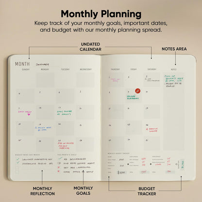 Dated, 2026 Planner, 5.8” x 8.3” - The #1 Productivity Planner to Achieve Your 2026 Goals - Planner 2026-2027 by PRODUCTIVITY STORE (A5, GREY)